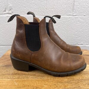 Blundstone Heeled Boots Antique Brown Style 1673 Size 7.5